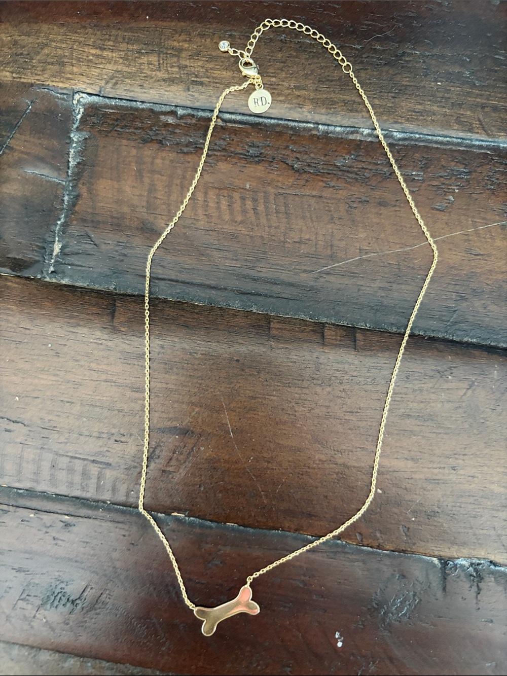 Rae Dunn Dog Bone Necklace
